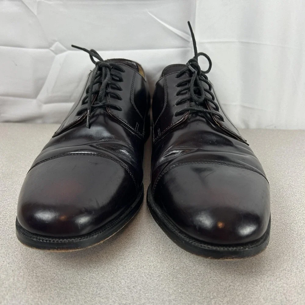 Cole Haan Shoes Mens Size‎ 10M Brown Leather Cap Toe Oxford Dress Lace Up